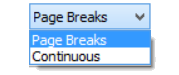 LogPlot software: continuous versus page breaks