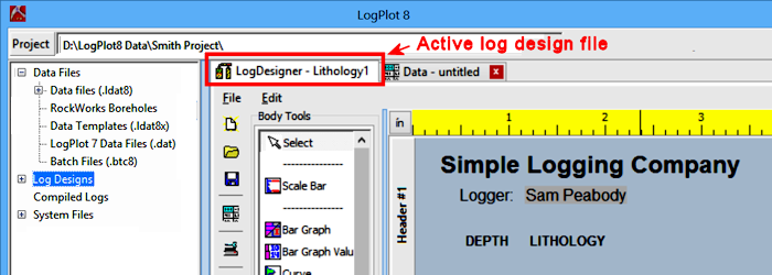 LogPlot Log Designer