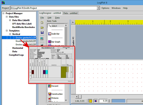 LogPlot8: Design Previews