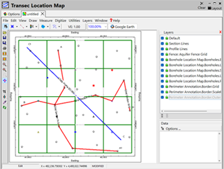 RockWorks borehole maps