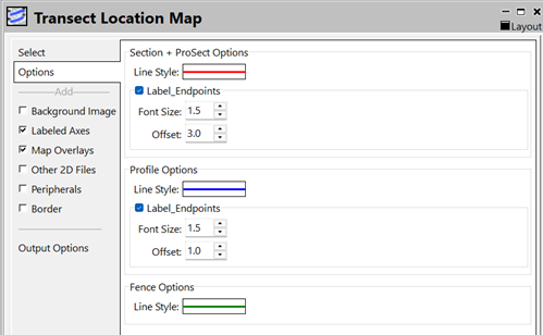 RockWorks borehole map options