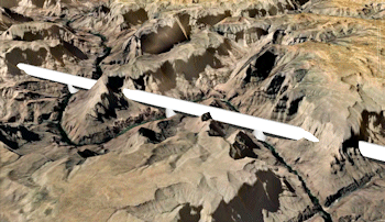 Google Earth Line Maps - 2D (Simple)