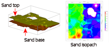 Lithology 2D Isopach Map