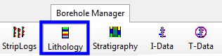 Lithology menu