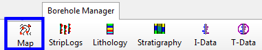 Borehole Manager Map Menu