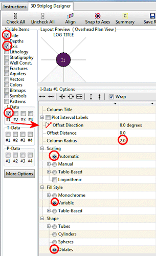 RockWorks I-Data Log settings